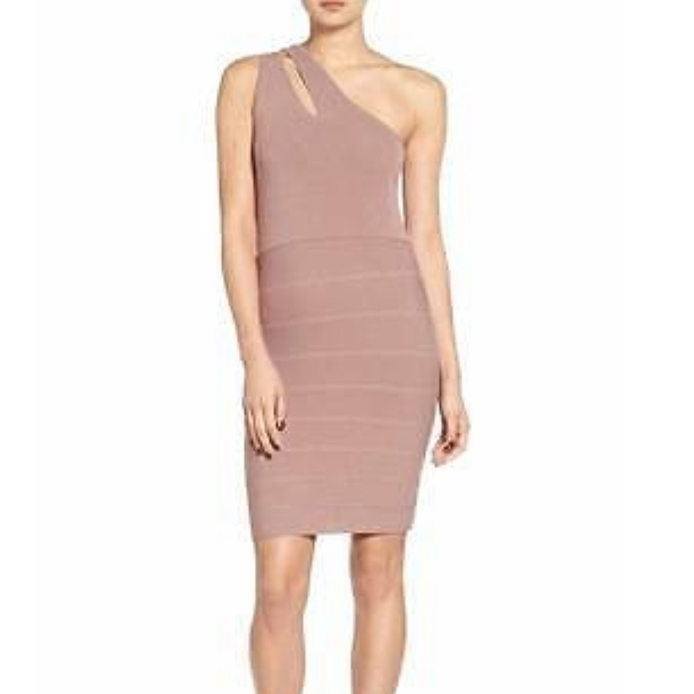 Leith Taupe Bandage Dress